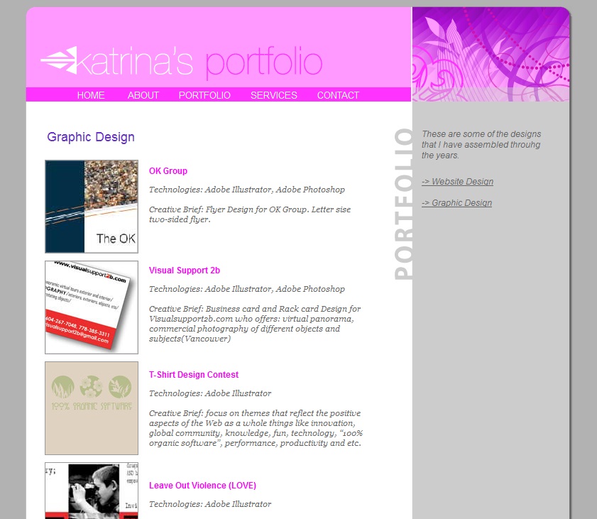 Web portfolio